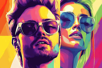 make a beautiful wpap pop art portrait