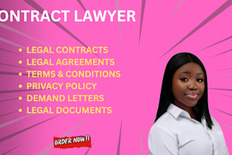 write legal agreements, contracts, privacy policy, nda, terms and conditions