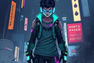 draw your character fantasy medieval cyberpunk steampunk etc