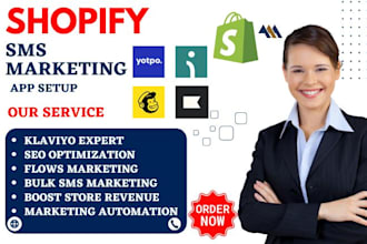 setup shopify sms marketing yotpo aftership ominisend klaviyo postscript sendvio