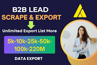 do b2b lead generation and export leads from any industry