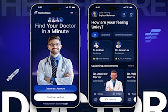 build telehealth app, taxi booking app, appointment app, doctor app, healthcare