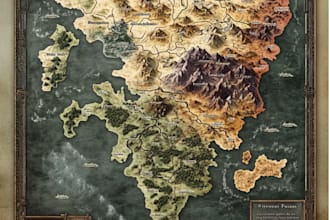 draw a professional fantasy map for you