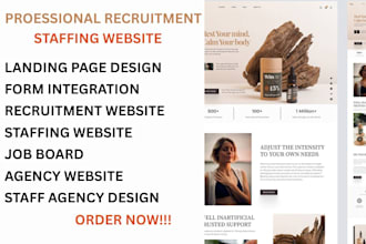 build staffing and recruitment website for your staff agency