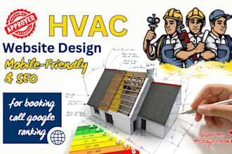design high converting website for hvac business for booking call google ranking