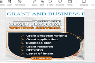 write grant proposal, research application rfp business plan