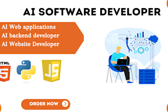 create web applications backend and frontend as ai website developer