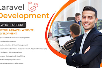 develop or fix your laravel website, API, or web application
