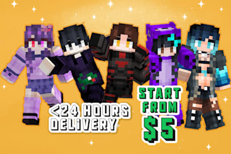 create your best custom minecraft skin in less than 24 hours