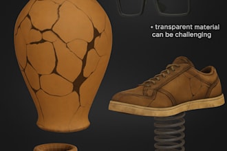 create custom 3d game props with textures for unity