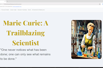 design a clean and responsive simple website as a front end web developer