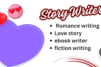 write fictional romance love story