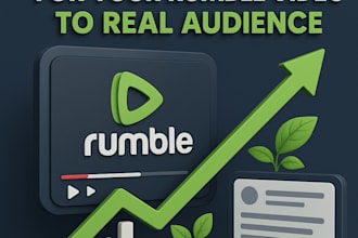 do organic promotion for your rumble video to real audience