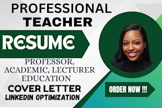 craft winning teacher, lecturer, instructor, academic, and professor resume