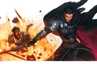 do character art, dnd, and game art