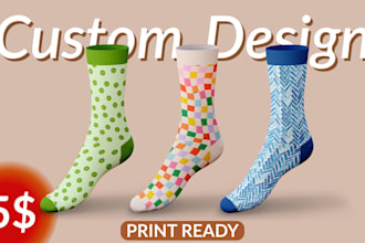 make custom aesthetic socks design for you
