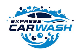do a gorgeous car wash logo in illustrator design