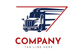 design a unique transport logo with original concept