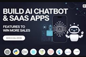develop ai mobile app or website ai saas app ai chatbot ai software