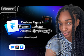 create responsive framer website, framer landing page design, figma to framer