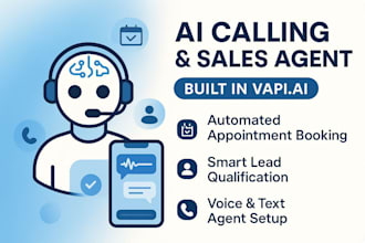 build ai calling agent, ai sales agent in vapi ai for appointment booking, leads