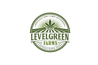 design modern industrial hemp cbd farm logo