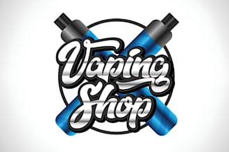 create a fantastic unique beautiful vape logo design