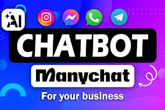 build manychat integration,manychat chatbot,chatbot automation, social media bot