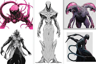 create fantasy, sci fi, character with hyperrealistic style