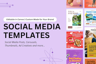 design captivating social media templates