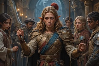 make a amazing dnd party d and d character for you