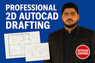 do professional 2d autocad drafting and drawings