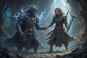 make a amazing dnd party d and d character for you