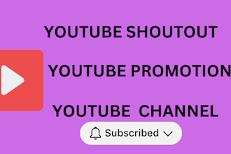 do USA youtube promotion shoutout for your video with organic 12 million views