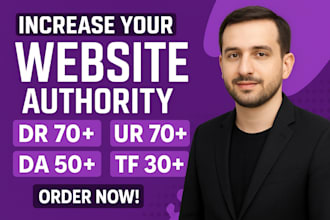 do increase ahrefs domain rating dr 70 domain authority moz da tf seo backlinks