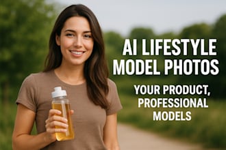 create ai lifestyle photography of models with your product