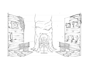design theatrical set and create 3d models for your stage