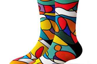 draw a custom and unique socks design art for you