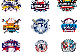 design a unique professional baseball tournament logo