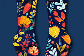 make a unique socks design