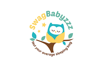 design corporate baby sleeping bags logo