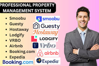 set up and optimize smoobu, guesty, hostaway, lodgify, airbnb, and vrbo pms