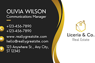 design unique business card, visiting card, name card