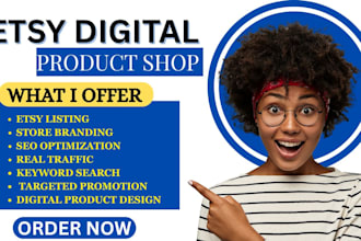 set up etsy digital products shop stan etsy digital product etsy SEO listing