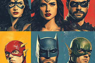 draw comic book art and comic book illustration
