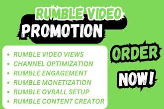 promote your rumble video organically to USA audience