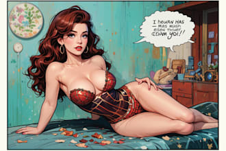 design pin up art for any purpose