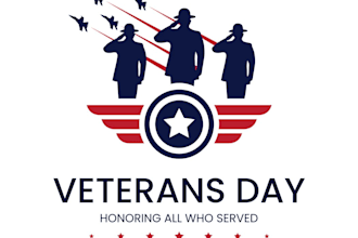 do a gorgeous veteran logo in illustrator design
