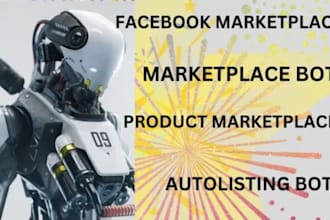 develop automated social media bot, web automation bot, facebook marketplace bot