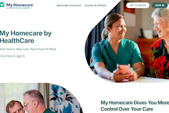 design health care website home care website assisted living medical website